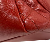 シャネル CHANEL GST チェーントートバッグ A50995 レッド シルバー金具 キャビアスキン レディース ショルダーバッグ