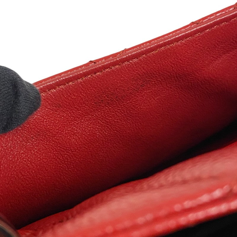 シャネル CHANEL GST チェーントートバッグ A50995 レッド シルバー金具 キャビアスキン レディース ショルダーバッグ