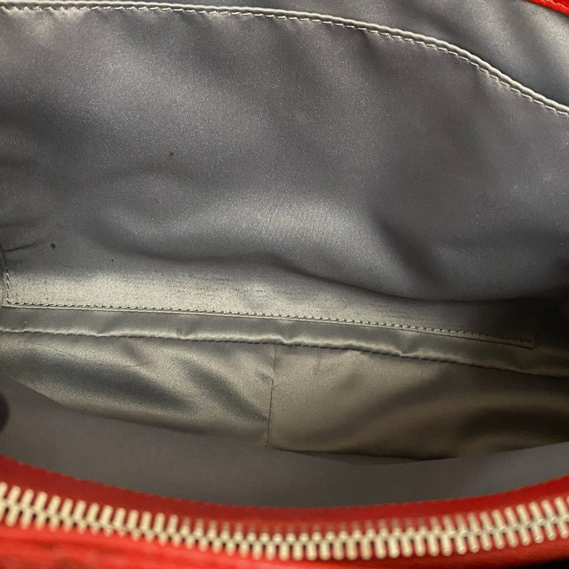 シャネル CHANEL GST チェーントートバッグ A50995 レッド シルバー金具 キャビアスキン レディース ショルダーバッグ