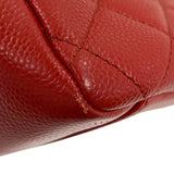 シャネル CHANEL GST チェーントートバッグ A50995 レッド シルバー金具 キャビアスキン レディース ショルダーバッグ
