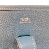 エルメス HERMES エヴリン1 PM ▢I刻（2005年製） ブルージン/シルバー金具 トリヨンクレマンス レディース ショルダーバッグ