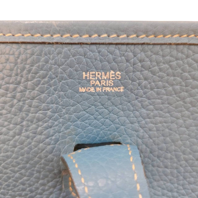 エルメス HERMES エヴリン1 PM ▢I刻（2005年製） ブルージン/シルバー金具 トリヨンクレマンス レディース ショルダーバッグ