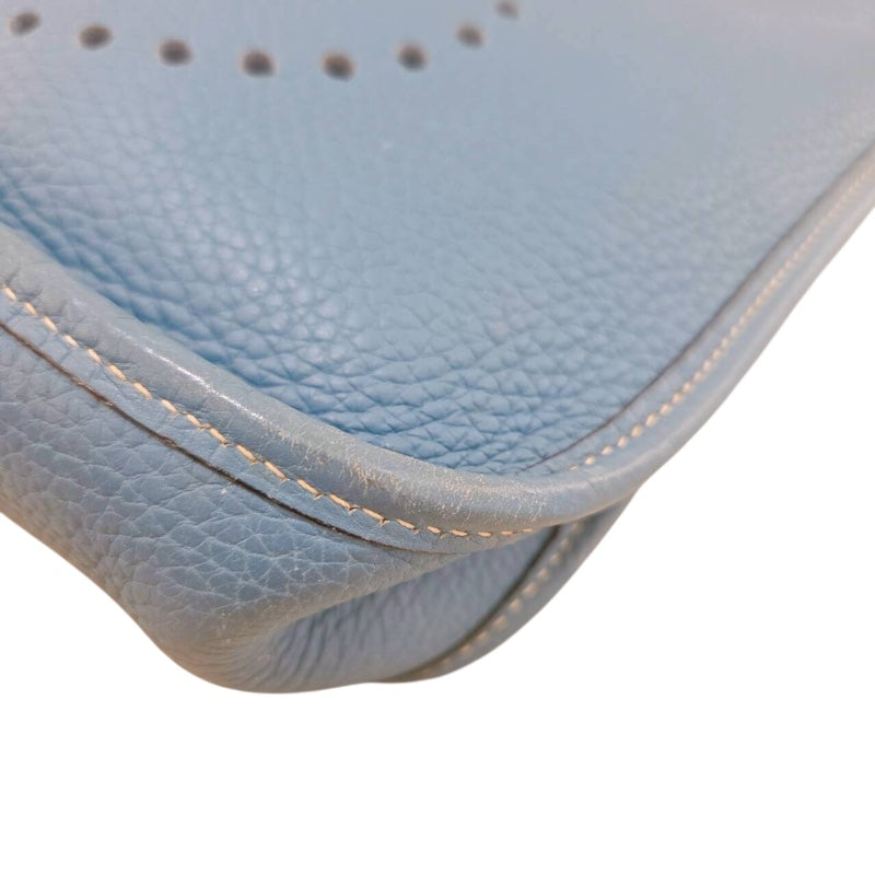 エルメス HERMES エヴリン1 PM ▢I刻（2005年製） ブルージン/シルバー金具 トリヨンクレマンス レディース ショルダーバッグ
