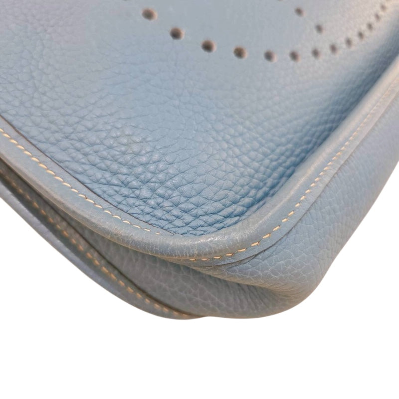 エルメス HERMES エヴリン1 PM ▢I刻（2005年製） ブルージン/シルバー金具 トリヨンクレマンス レディース ショルダーバッグ