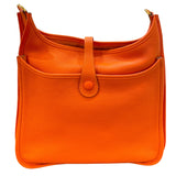 エルメス HERMES エヴリン3 PM Y刻 オレンジポピー・ゴールド金具 トリヨンクレマンス レディース ショルダーバッグ