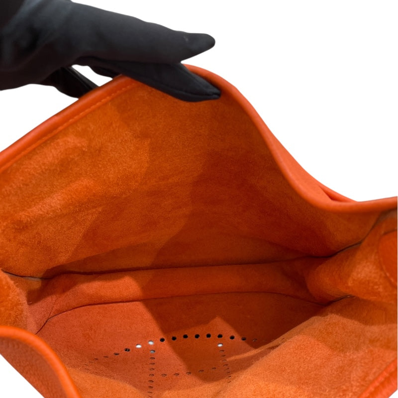 エルメス HERMES エヴリン3 PM Y刻 オレンジポピー・ゴールド金具 トリヨンクレマンス レディース ショルダーバッグ