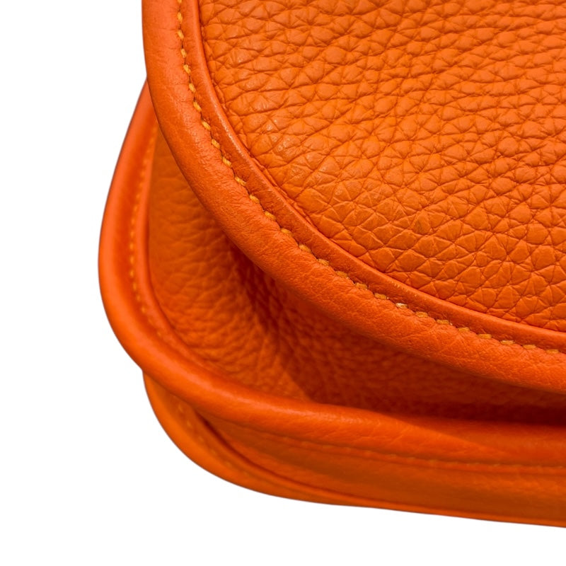 エルメス HERMES エヴリン3 PM Y刻 オレンジポピー・ゴールド金具 トリヨンクレマンス レディース ショルダーバッグ