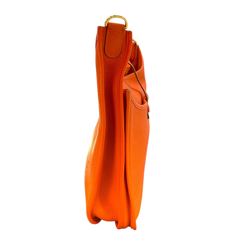 エルメス HERMES エヴリン3 PM Y刻 オレンジポピー・ゴールド金具 トリヨンクレマンス レディース ショルダーバッグ