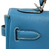 エルメス HERMES ケリー32 内縫い □G刻 ブルージーン シルバー金具 トゴ レディース ハンドバッグ ショルダーバッグ