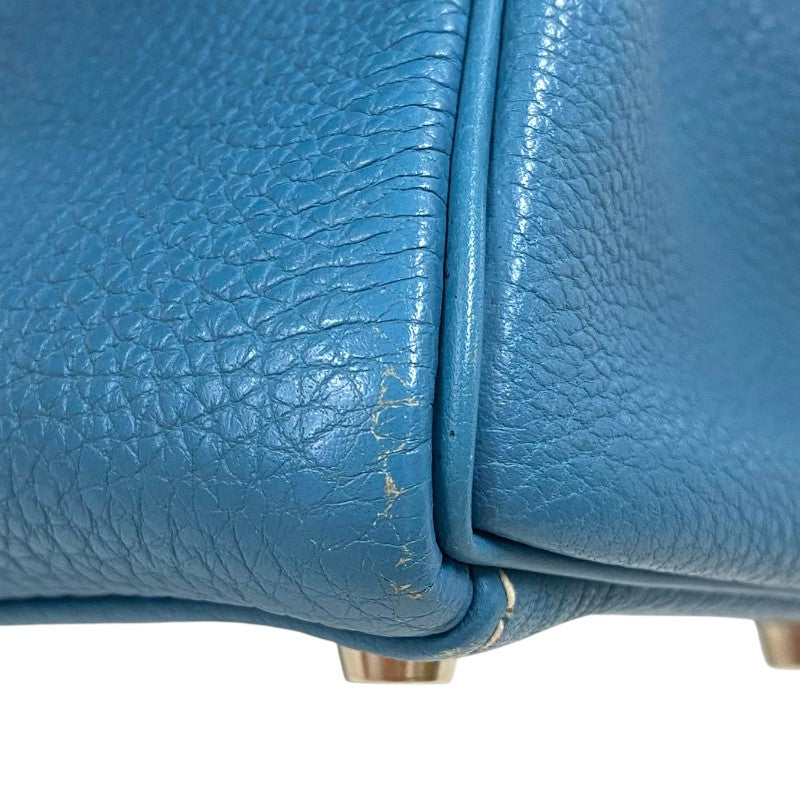 エルメス HERMES ケリー32 内縫い □G刻 ブルージーン シルバー金具 トゴ レディース ハンドバッグ ショルダーバッグ