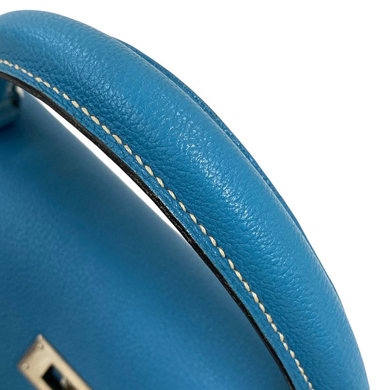 エルメス HERMES ケリー32 内縫い □G刻 ブルージーン シルバー金具 トゴ レディース ハンドバッグ ショルダーバッグ