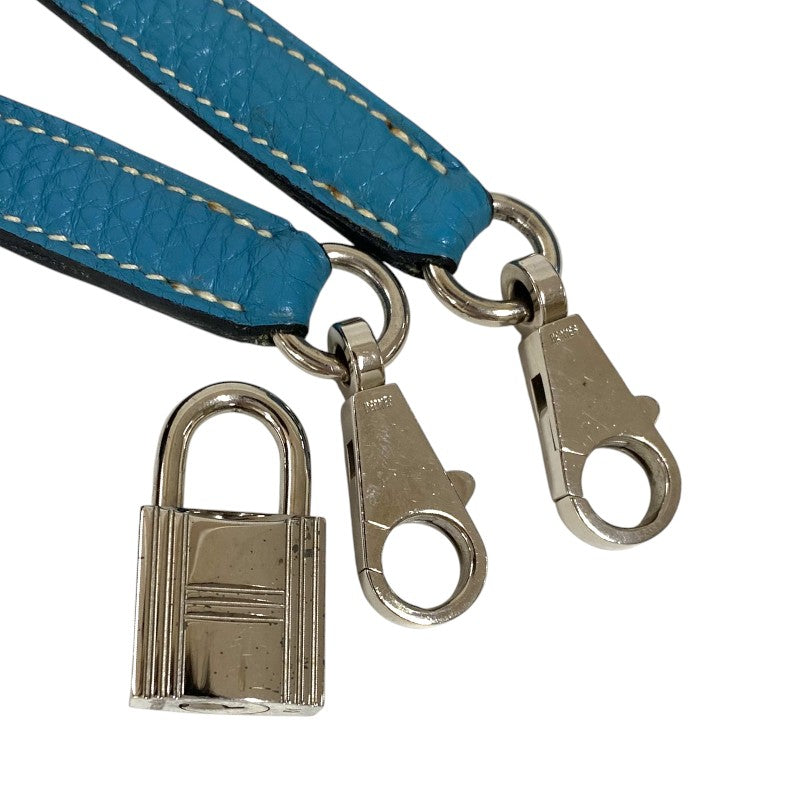 エルメス HERMES ケリー32 内縫い □G刻 ブルージーン シルバー金具 トゴ レディース ハンドバッグ ショルダーバッグ