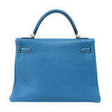 エルメス HERMES ケリー32 内縫い □G刻 ブルージーン シルバー金具 トゴ レディース ハンドバッグ ショルダーバッグ