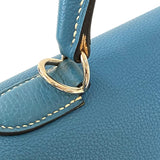 エルメス HERMES ケリー32 内縫い □G刻 ブルージーン シルバー金具 トゴ レディース ハンドバッグ ショルダーバッグ