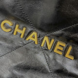 シャネル CHANEL CHANEL22 バックパック AS3859 ブラック ゴールド金具 シャイニーカーフ レディース リュック デイパック