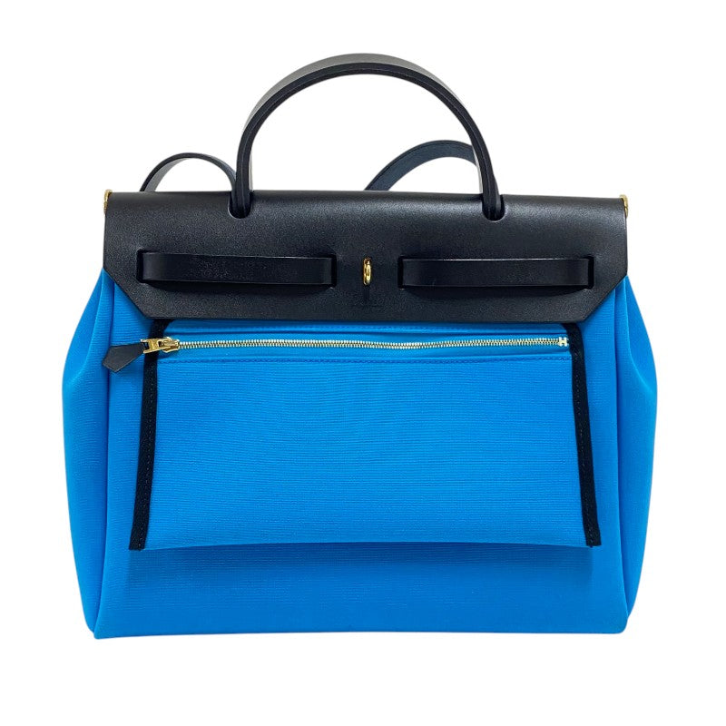 エルメス HERMES エールバッグジップPM W刻印 (2024年製) ブルー