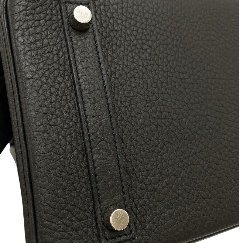 エルメス HERMES バーキン30 □P刻 ブラック シルバー金具 トリヨンクレマンス レディース ハンドバッグ