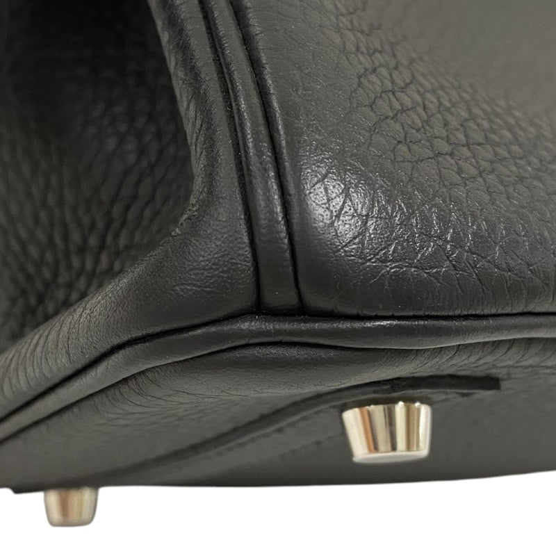 エルメス HERMES バーキン30 □P刻 ブラック シルバー金具 トリヨンクレマンス レディース ハンドバッグ