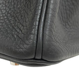 エルメス HERMES バーキン30 □P刻 ブラック シルバー金具 トリヨンクレマンス レディース ハンドバッグ