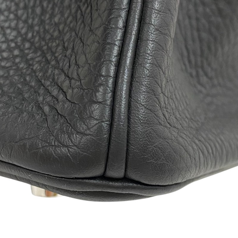 エルメス HERMES バーキン30 □P刻 ブラック シルバー金具 トリヨンクレマンス レディース ハンドバッグ