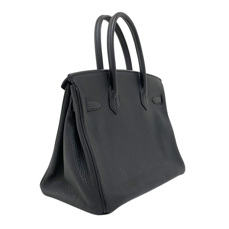エルメス HERMES バーキン30 □P刻 ブラック シルバー金具 トリヨンクレマンス レディース ハンドバッグ
