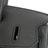 エルメス HERMES バーキン30 □P刻 ブラック シルバー金具 トリヨンクレマンス レディース ハンドバッグ