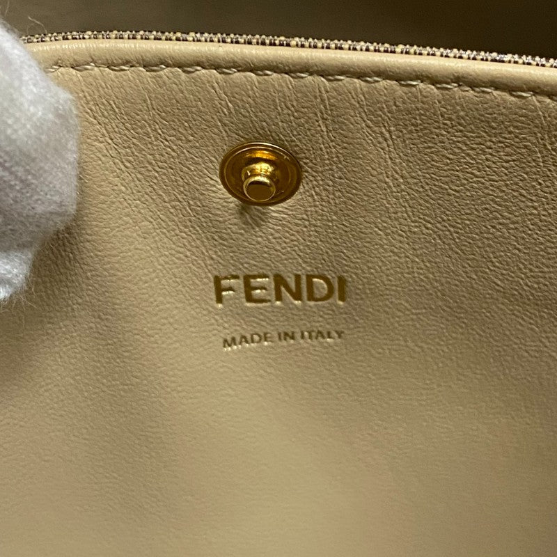 フェンディ FENDI ピーカブー エックスライト ミディアム 8BN310 ブラウン カーフ レディース ハンドバッグ ショルダーバッグ