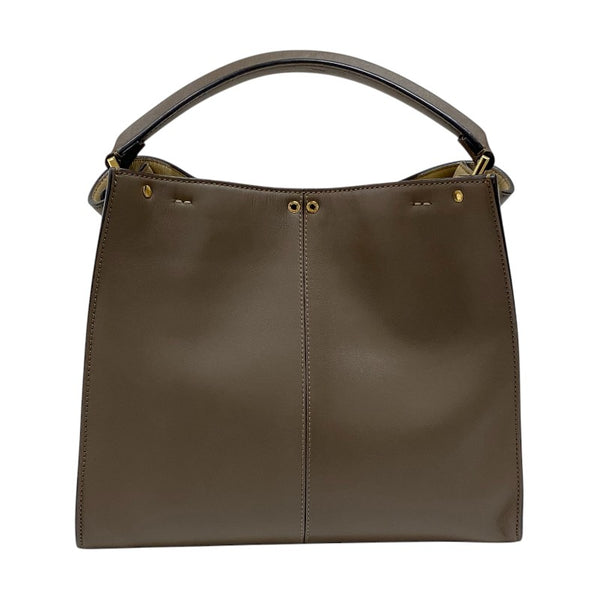 フェンディ FENDI ピーカブー エックスライト ミディアム 8BN310 ブラウン カーフ レディース ハンドバッグ ショルダーバッグ