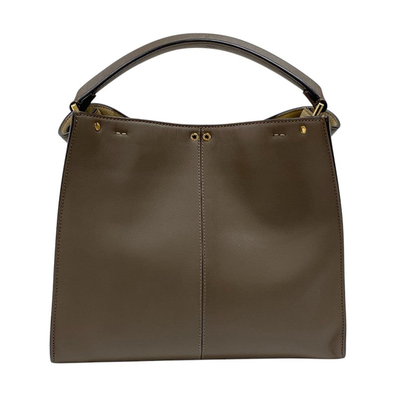 フェンディ FENDI ピーカブー エックスライト ミディアム 8BN310 ブラウン カーフ レディース ハンドバッグ ショルダーバッグ