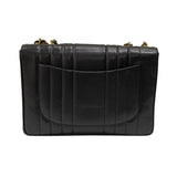シャネル CHANEL マドモアゼル ラージフラップバッグ 2番台 ブラック ゴールド金具 キャビアスキン レディース ショルダーバッグ