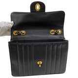 シャネル CHANEL マドモアゼル ラージフラップバッグ 2番台 ブラック ゴールド金具 キャビアスキン レディース ショルダーバッグ