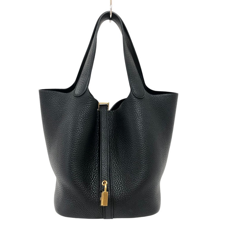 エルメス HERMES ピコタンロックMM B刻 ブラック　ゴールド金具 トリヨンクレマンス レディース ハンドバッグ