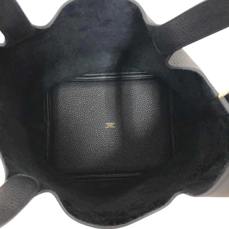 エルメス HERMES ピコタンロックMM B刻 ブラック　ゴールド金具 トリヨンクレマンス レディース ハンドバッグ