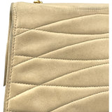 シャネル CHANEL チェーンポシェット 2番台 ベージュ GD金具 ラムスキン レディース ショルダーバッグ