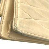 シャネル CHANEL チェーンポシェット 2番台 ベージュ GD金具 ラムスキン レディース ショルダーバッグ