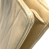 シャネル CHANEL チェーンポシェット 2番台 ベージュ GD金具 ラムスキン レディース ショルダーバッグ