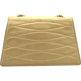 シャネル CHANEL チェーンポシェット 2番台 ベージュ GD金具 ラムスキン レディース ショルダーバッグ