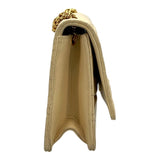 シャネル CHANEL チェーンポシェット 2番台 ベージュ GD金具 ラムスキン レディース ショルダーバッグ