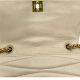 シャネル CHANEL チェーンポシェット 2番台 ベージュ GD金具 ラムスキン レディース ショルダーバッグ