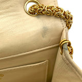 シャネル CHANEL チェーンポシェット 2番台 ベージュ GD金具 ラムスキン レディース ショルダーバッグ