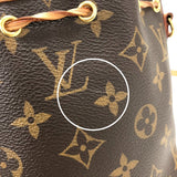ルイ・ヴィトン LOUIS VUITTON ナノ ノエ M41346 ブラウン モノグラム・キャンバス レディース ショルダーバッグ