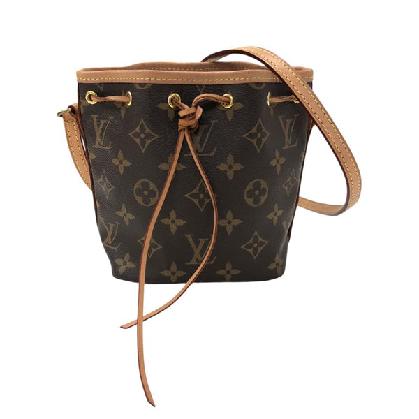 ルイ・ヴィトン LOUIS VUITTON ナノ ノエ M41346 ブラウン モノグラム・キャンバス レディース ショルダーバッグ