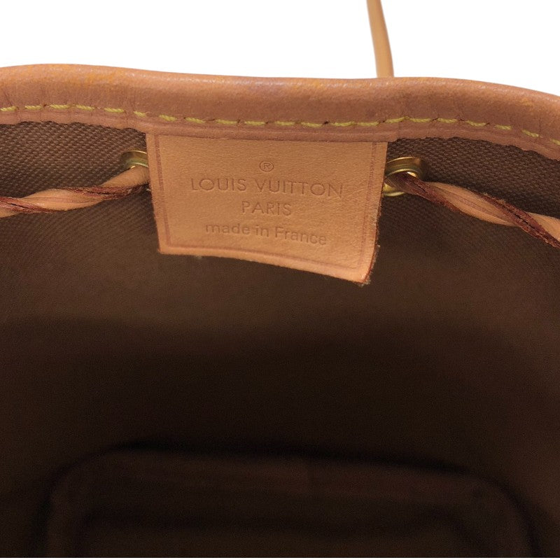 ルイ・ヴィトン LOUIS VUITTON ナノ ノエ M41346 ブラウン モノグラム・キャンバス レディース ショルダーバッグ