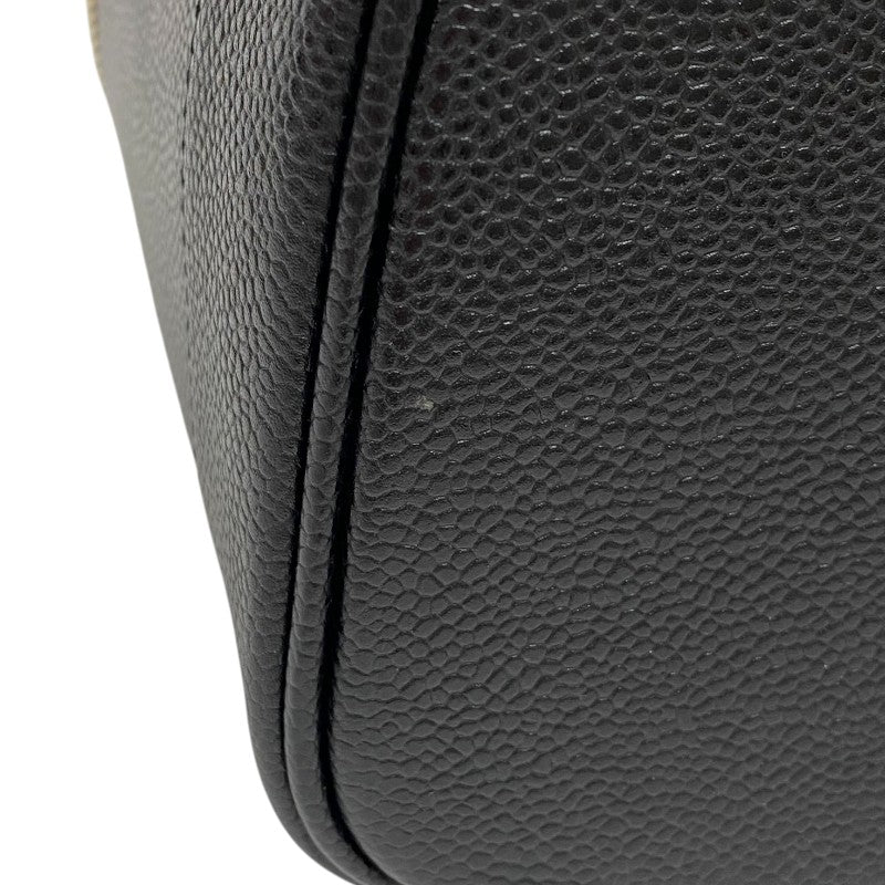 シャネル CHANEL ココマーク バニティバッグ A01998 ブラック ゴールド金具 キャビアスキン レディース ハンドバッグ