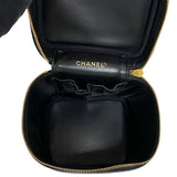 シャネル CHANEL ココマーク バニティバッグ A01998 ブラック ゴールド金具 キャビアスキン レディース ハンドバッグ