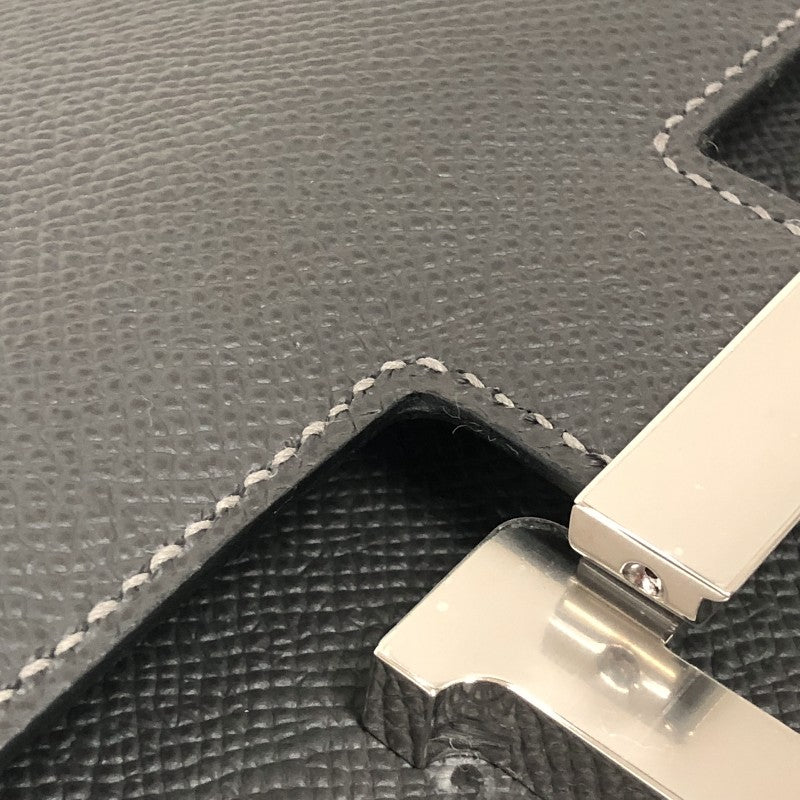 エルメス HERMES コンスタンス3ミニ U刻 グラファイト シルバー金具 エプソン レディース ショルダーバッグ