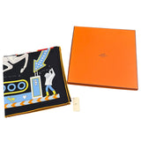 エルメス HERMES カレ90 TEA FOR TWO ブラック シルク100％ レディース スカーフ