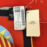 エルメス HERMES カレ90 TEA FOR TWO ブラック シルク100％ レディース スカーフ