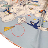 エルメス HERMES カレ90　Sur mon nuage　私の雲 ライトブルー/マルチ シルク レディース スカーフ