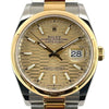 ロレックス ROLEX デイトジャスト36 126203 フルーテッドモチーフ K18/SS 自動巻き メンズ 腕時計